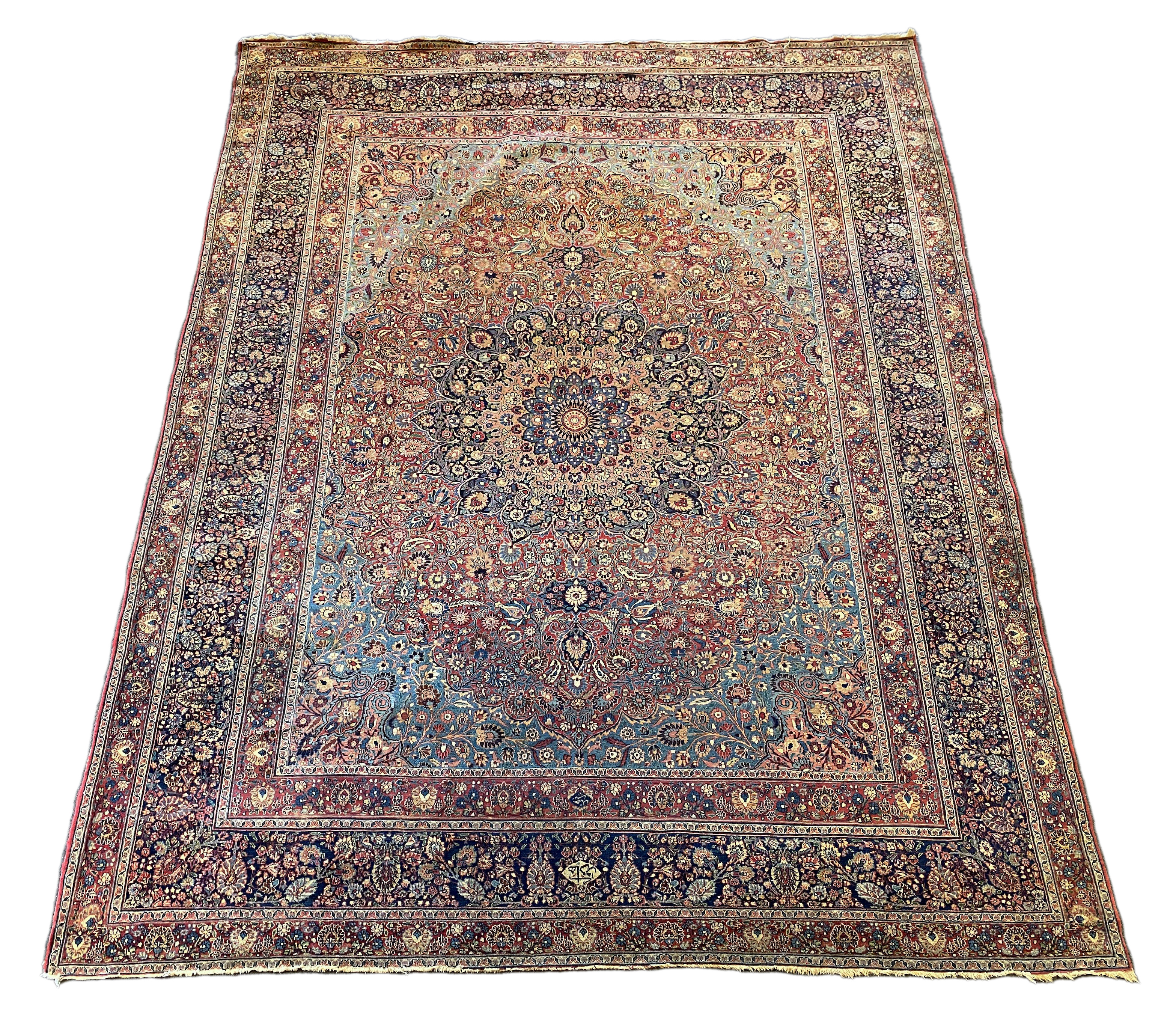 A North West Persian blue ground carpet